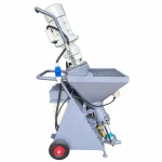 G3 mortar spraying machine on a white background
