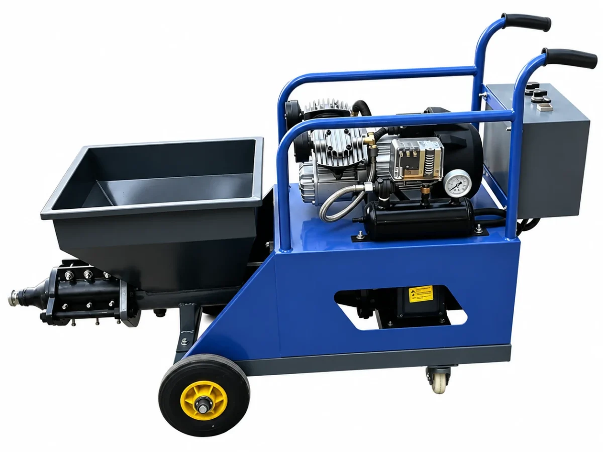 311 Mortar Spraying Machine — machine view