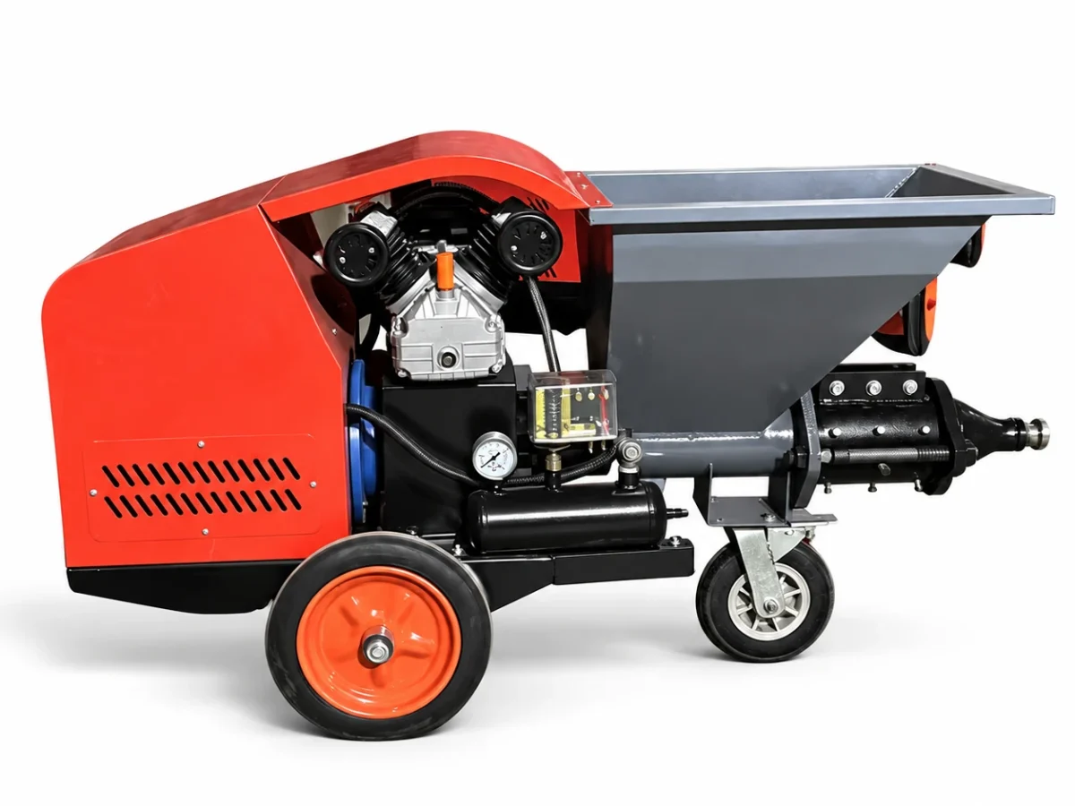 411 Mortar Spraying Machine — machine view