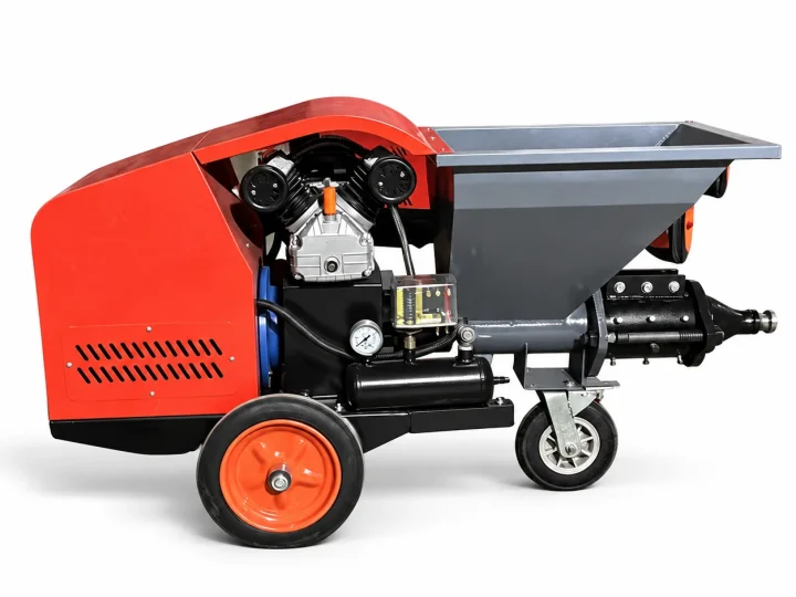 411 Mortar Spraying Machine — machine view