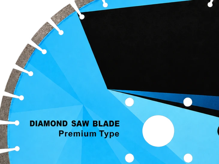 Close detail of the blade segments and slots
