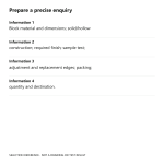 Enquiry checklist