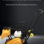 Supplier plate-compactor side view with base and belt cover