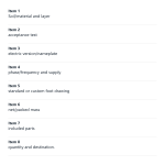Enquiry checklist