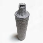 Separate diamond core bit; not a metal punching die