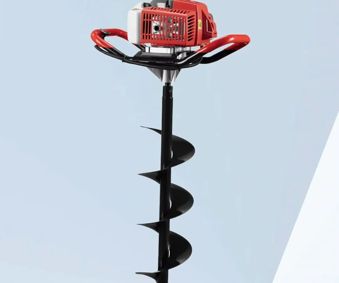 Auger powerhead and bit assembled
