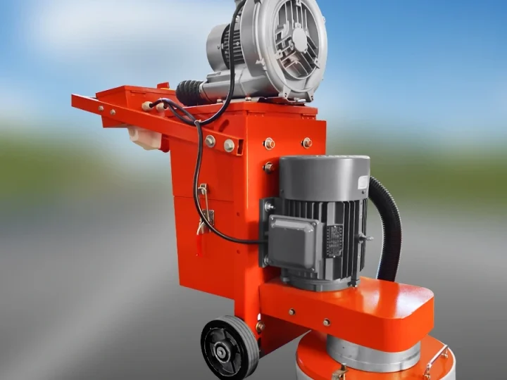 External-fan DC grinder configuration