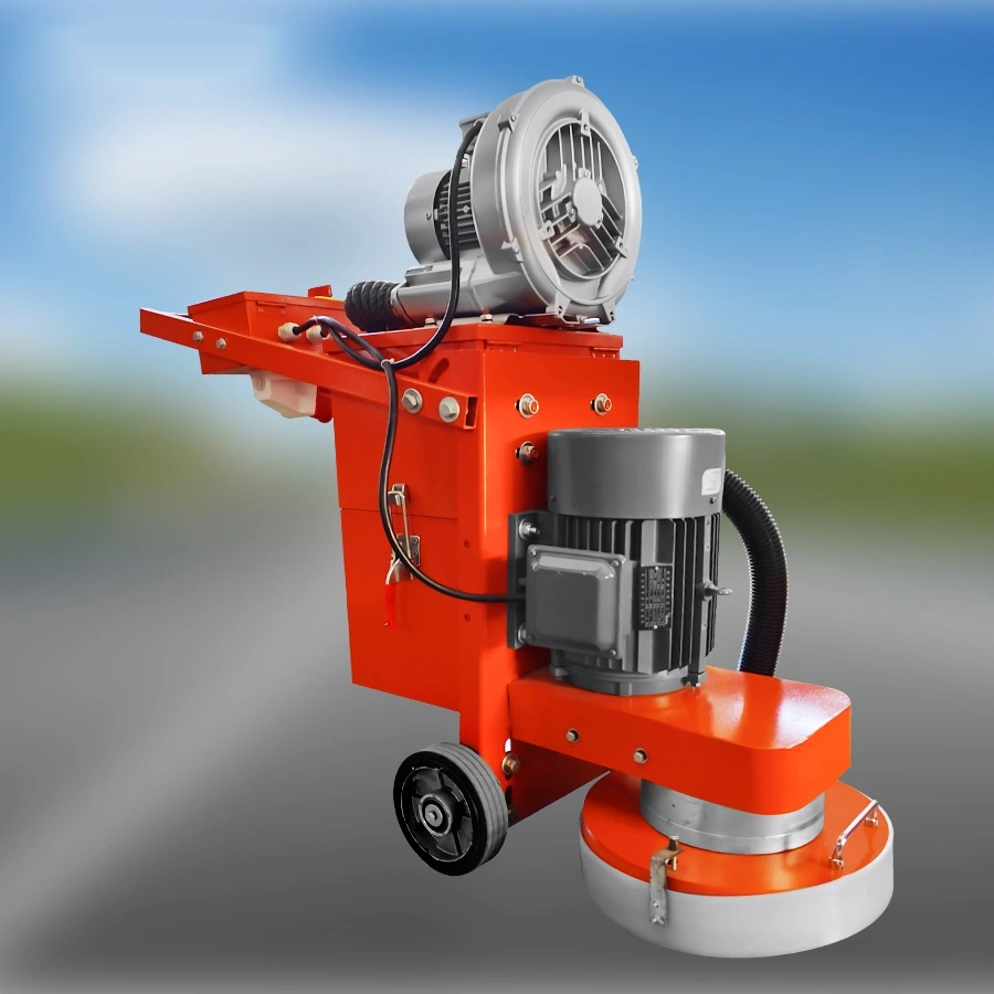 External-fan DC grinder configuration