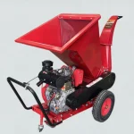 Chipper side view with wheeled chassis
