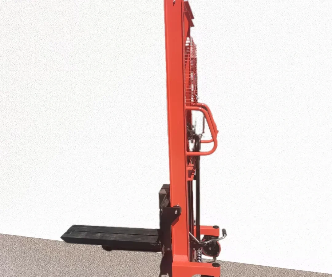 Manual stacker side view