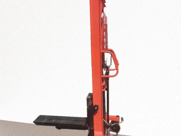 Manual stacker side view