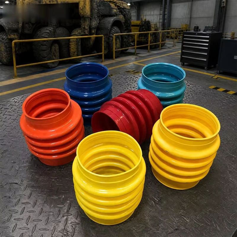 Loose bellows: openings and corrugated profile