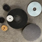 Pad and backing examples; confirm selected mounting and supplied accessories