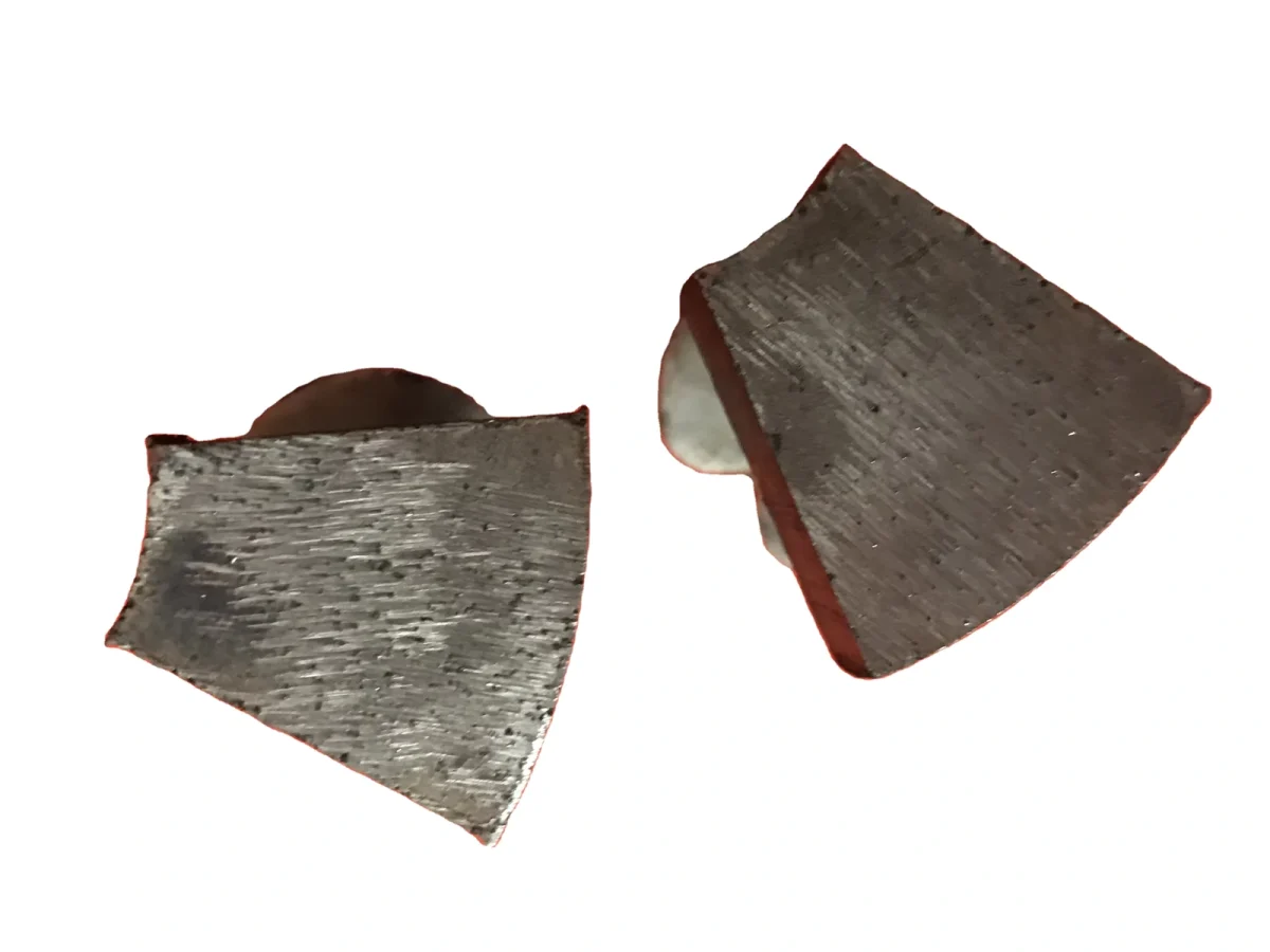 Individual metal-bond segment samples