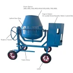 Supplier-labelled mixer; drive and capacity options vary