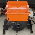 Hopper and delivery outlet: original front view