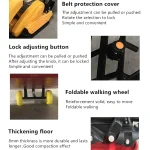 Original belt cover, transport-wheel and base detail panel