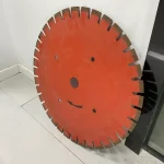 Segmented concrete blade — overall view