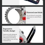 Motor, blade and handle details