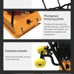 Handle, base plate and transport-wheel details