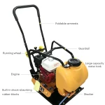 C60 plate compactor with water tank shown