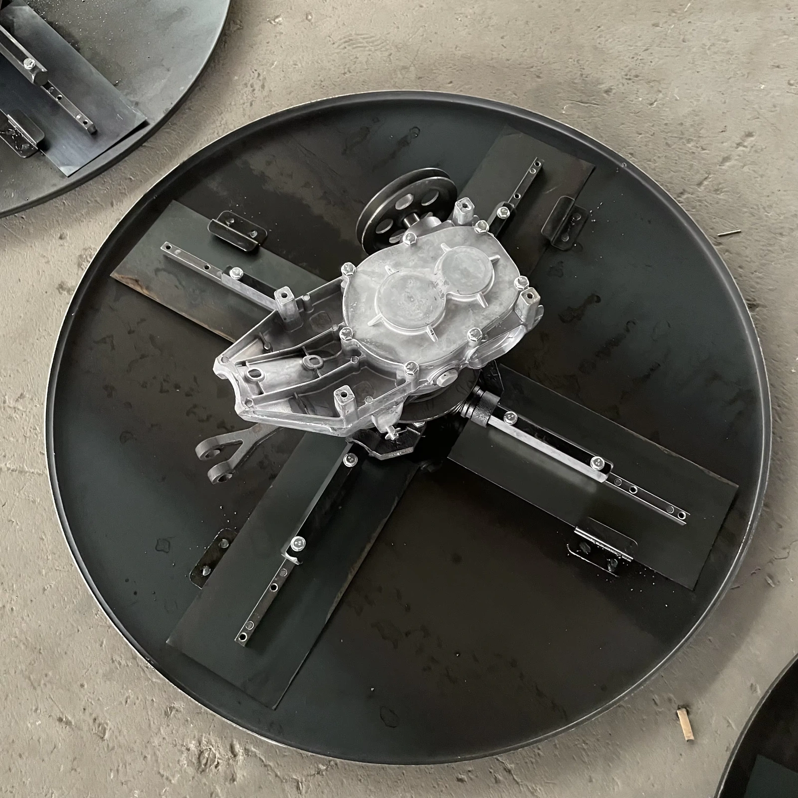 Pan fitted to a blade assembly; host assembly not included by default