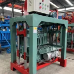 Workshop view of the block machine