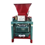 4-35C block machine with feed hopper