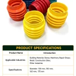 Supplier specification panel with size options; drawing required