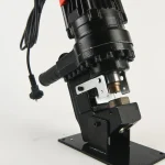 Puncher supported on a workpiece