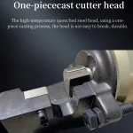 Cutting-head opening close-up
