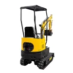 Excavator rear profile