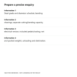 Enquiry checklist