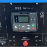Source control panel showing the central controller and welding-channel displays; confirm delivered controls.