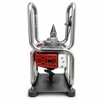 JHGLS001 gasoline cone wood splitter, whole-machine source view with the cone and base; confirm mounting and operating requirements.