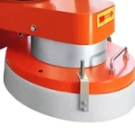 DC350 lower circular guard and mounting from the source illustration; internal tooling is not visible here.