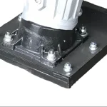 Rammer foot and fastening in the source component illustration; confirm delivered configuration.