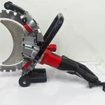 7425D-2 electric ring saw, source side photograph showing the cutting ring, guide assembly and power cable.