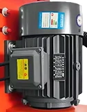 DC350 motor casing and connection box in the source illustration. Read the delivered nameplate before specifying power supply.