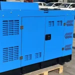 Side housing and service doors of a source stationary configuration.