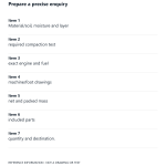 Enquiry checklist