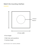 Rammer-shoe measurement checklist for length, width and mounting interface