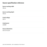 Specification reference